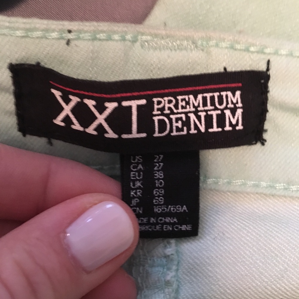 Teal Skinny Pants - Picture 3 of 3